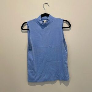 J Crew Sleeveless Shirt High Neckline Women’s (M)